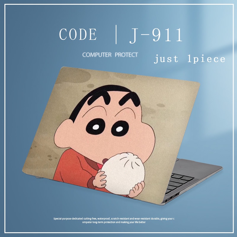 1pc Universal Custom Pola COD Crayon Shin Chan Stiker Cover Laptop Untuk Lenovo Ideapad14S Ideapad 15s V14-IWL Skins Lukisan Notebook Stiker