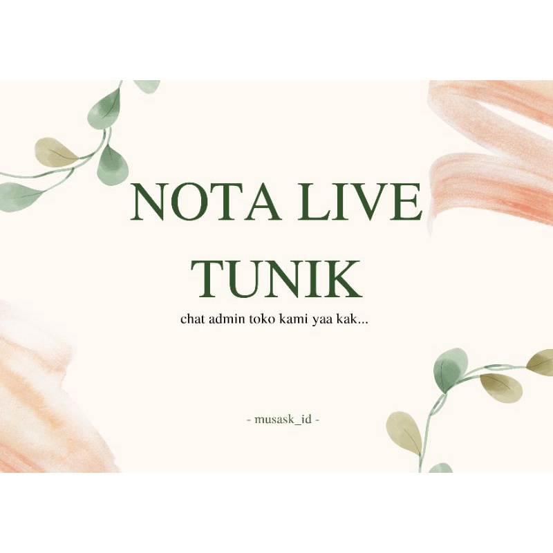 NOTA LIVE TUNIK