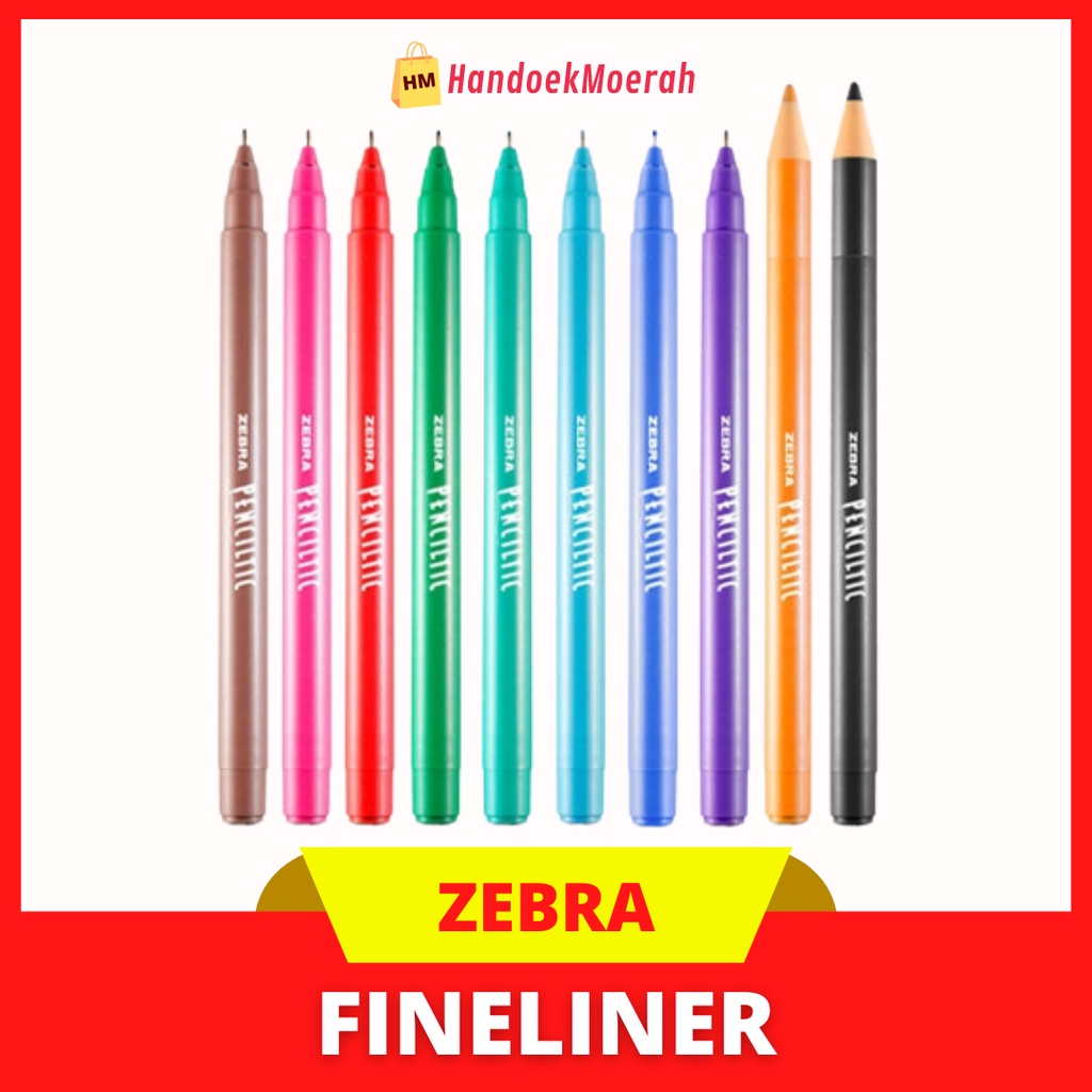 Zebra Penciltic Fineliner Pulpen Pen Warna
