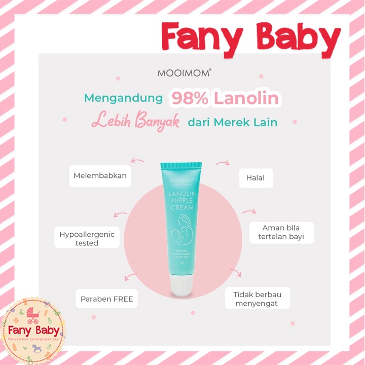 MOOIMOM LANOLIN NIPPLE CREAM 15ML