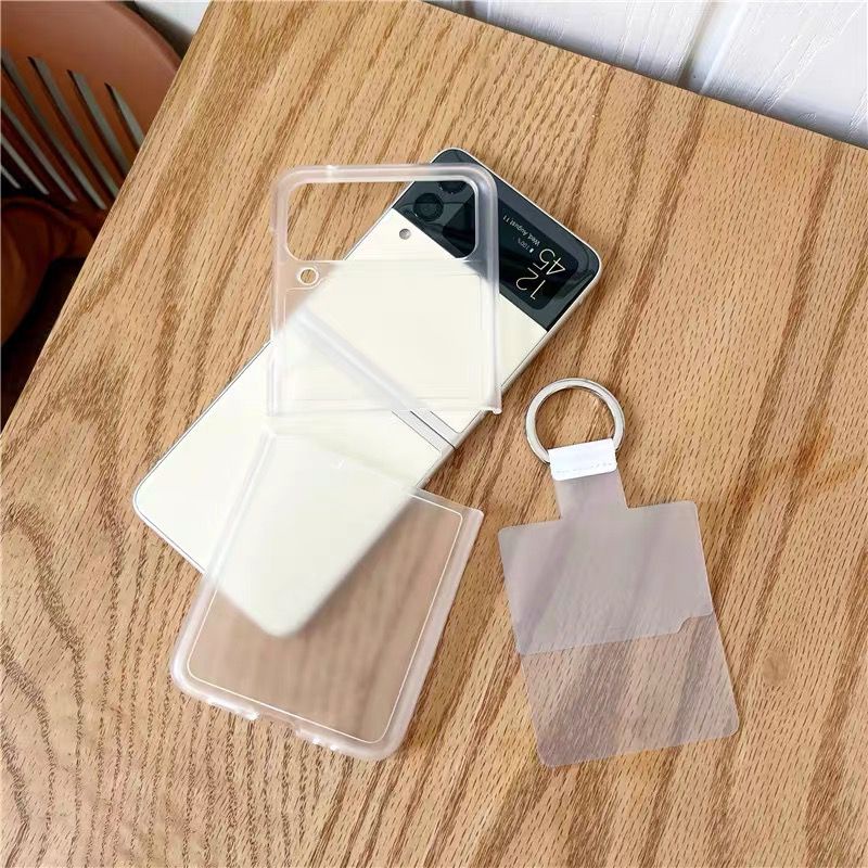 CLEAR HARD CASE + RING SAMSUNG GALAXY Z FLIP 4 FLIP 3 5G Flip 2 Flip 1 CASING BENING + RING FINGER GRIP HIGH QUALITY