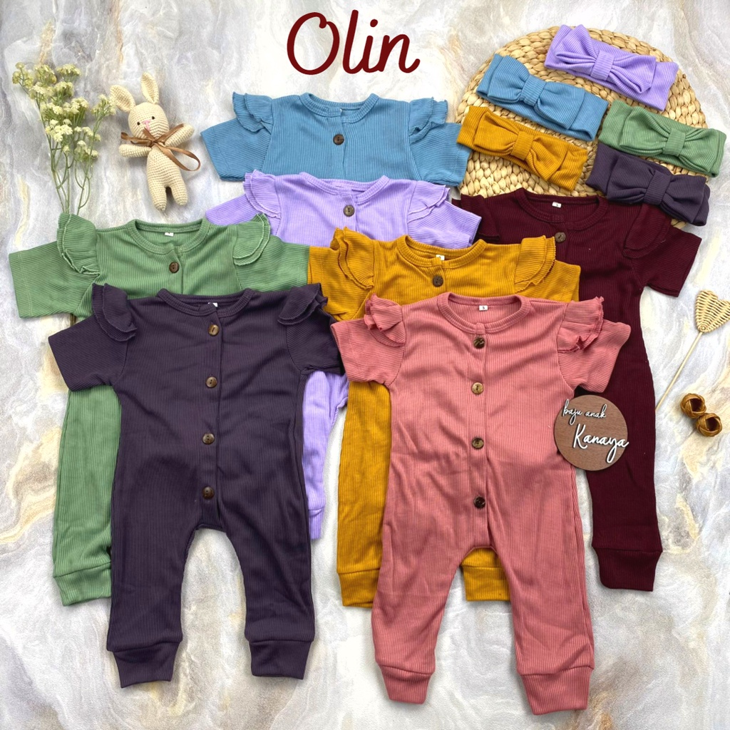 9-24BLN ROMPER BAYI OLIN JUMPER BABY SLEEPSUIT BAYI PEREMPUAN