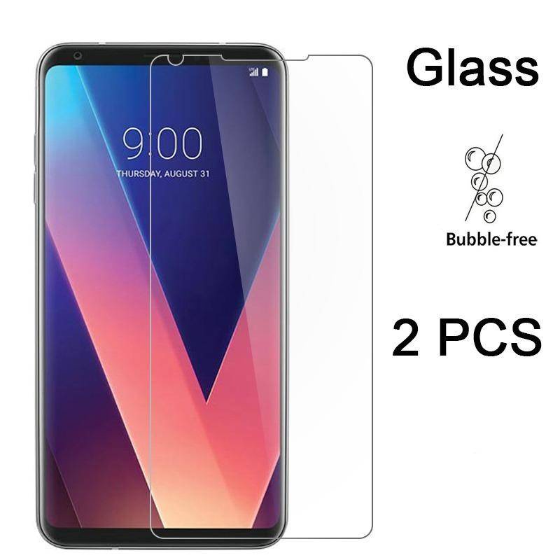 2pcs Tempered Glass Pelindung Layar LG G5 G6 G7 G8 SE Fit ThinQ Untuk LG Q Styl 4 Q1 Q6 Q60 Q7 Q8 Q9 2017 2018 Plus