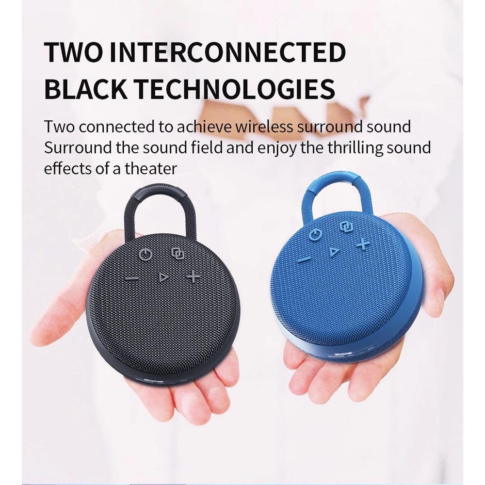 Zealot Portable Bluetooth Speaker Outdoor Waterproof - S77 - Black