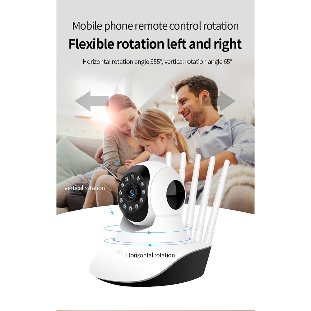 XQ Kamera CCTV WiFi PTZ Smart Camera IR Sensor 480P - Q6 - White