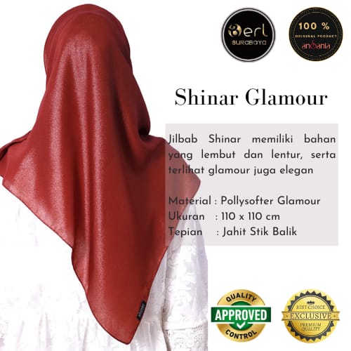 Jilbab Sinar Glamour Jilbab Shinar Kerudung Shinar Glamour Hijab Sinar Glamour Ansania Original Part