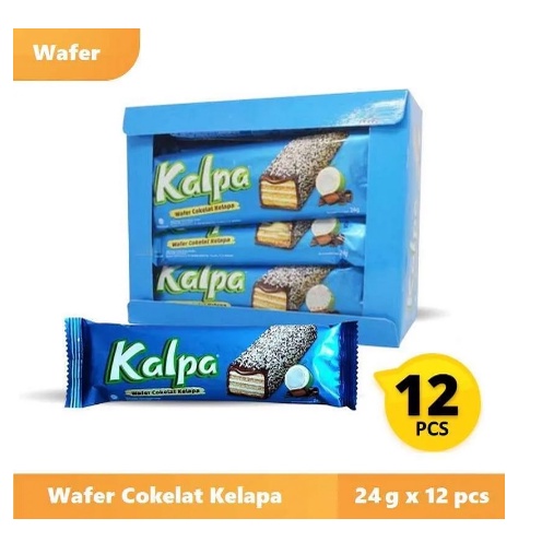 KALPA WAFER COKELAT KELAPA / 1 BOX ISI 12 PCS