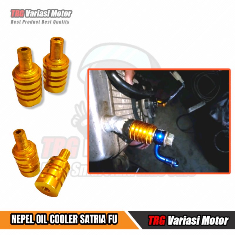 Nepel Oil cooler Satria FU 150 Adaptor Oil Cooler Satria FU CNC TRG High Quality