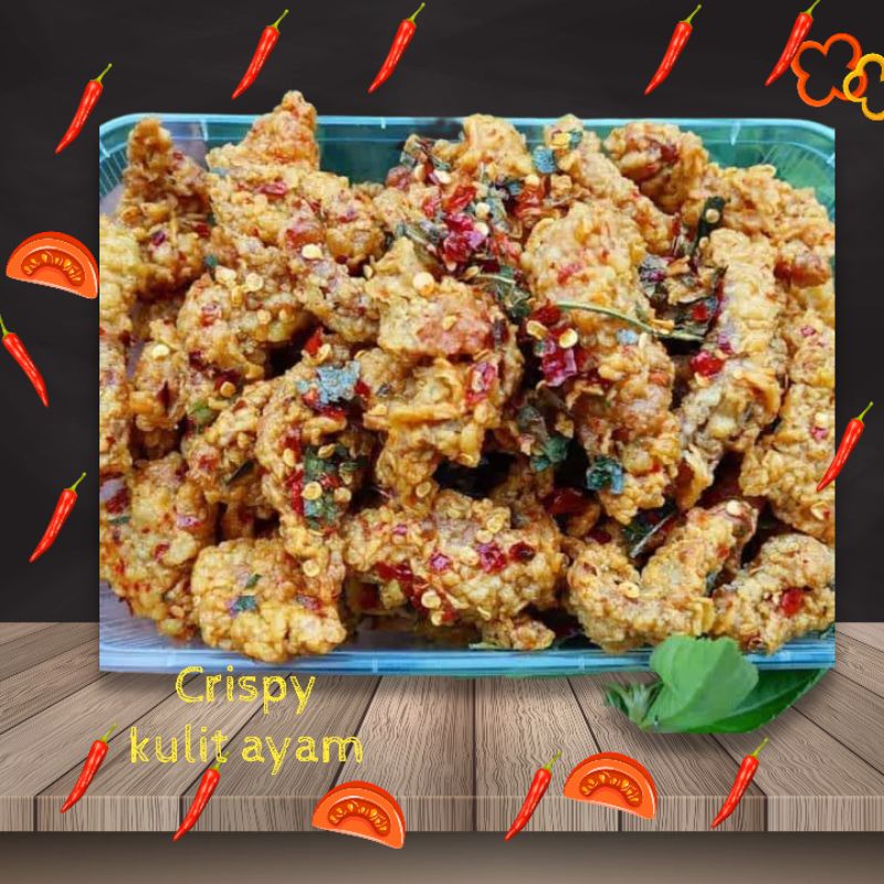 Jual Krispy Kulit Ayam Pedas Daun Jeruk Nagihin Shopee Indonesia