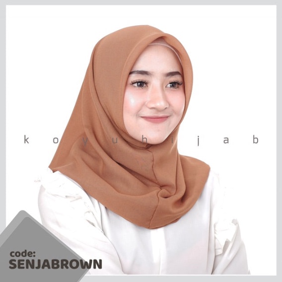 Koyu Hijab Instan Fine Potton Senja Pendek