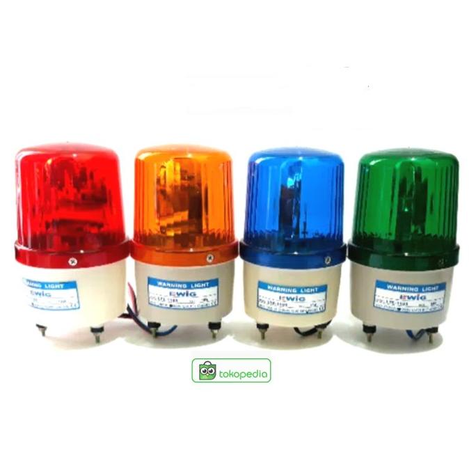 Lampu Rotary Ambulance 4" Model Reflektor Putar 12V 24V 220Volt