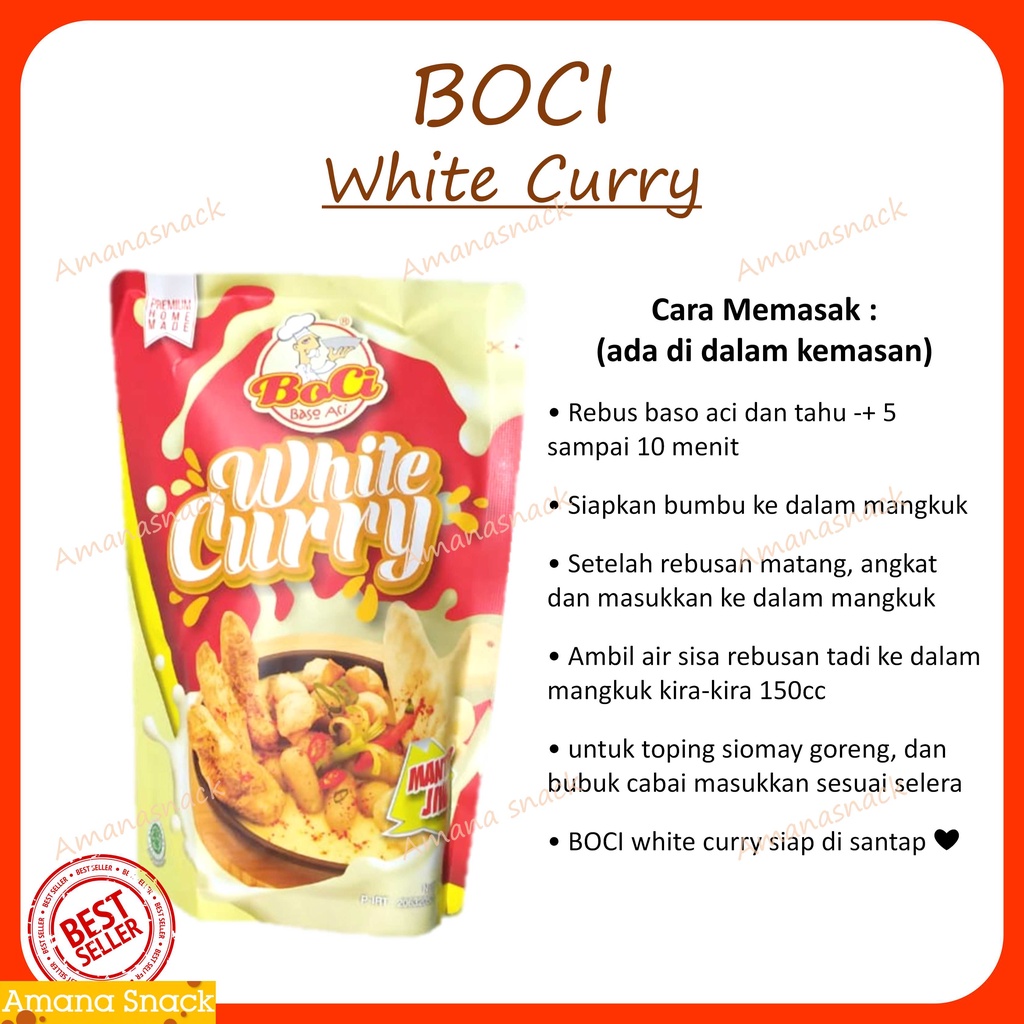 BOCI White Curry gurih dan pedas