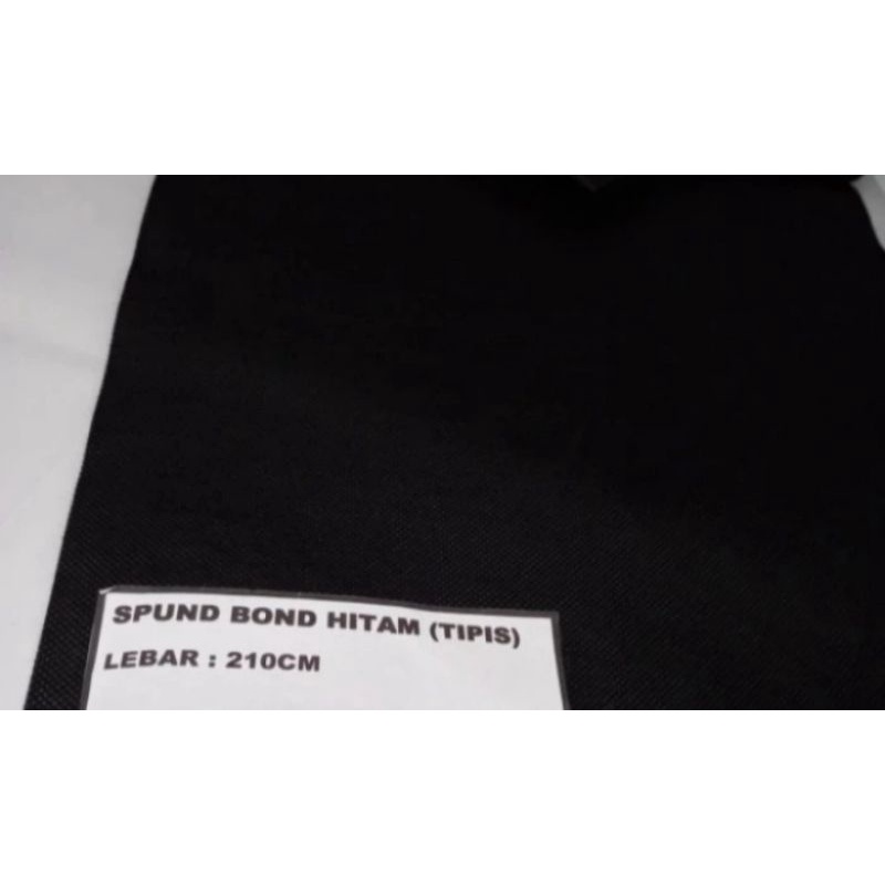 KAIN SPUNBOND HITAM TIPIS 55gsm