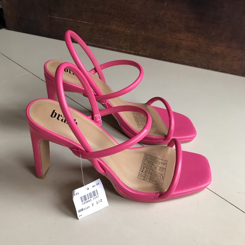 Payless Brash Kylo Fuschia Heels | Sepatu Hak Pink | Sandal Hot Pink | Heels Wanita Pink Preloved | 