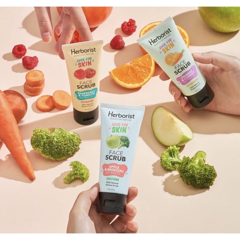 ✿ELYSABETHME✿  Herborist exoliating gel scrub mengangkat daki membandel scrubbing sel kulit mati mencerahkan lipatan ketiak siku JUICE
