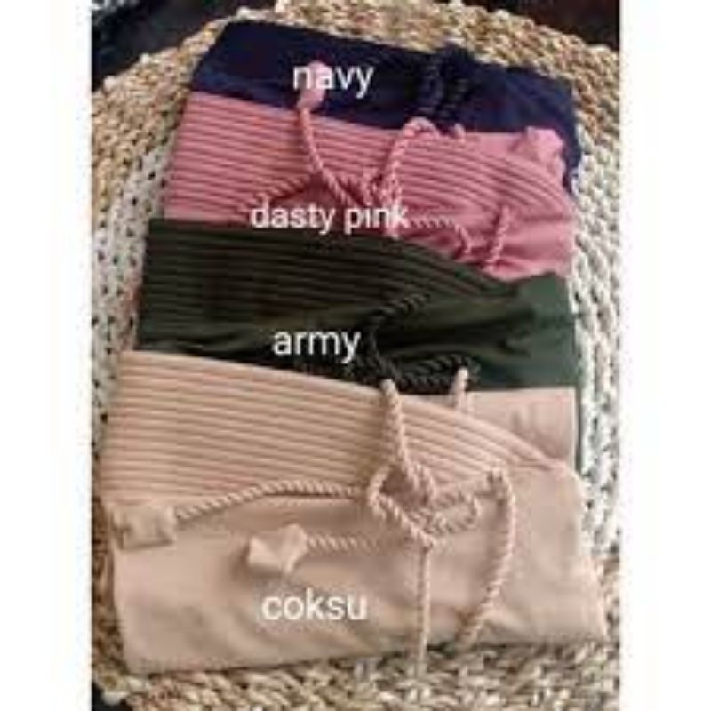 Hijab Instan Bergo Jersey Tali Kepang Ulir / Hijab Instan Jersey Premium