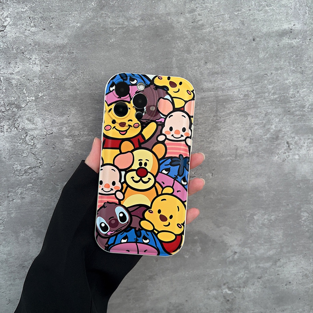 Soft Case Silikon Motif Kartun Pooh Bear Untuk Iphone 14 7 8 Se 2020 7 + 8PLUS XS XR 11 12 13 PRO MAX