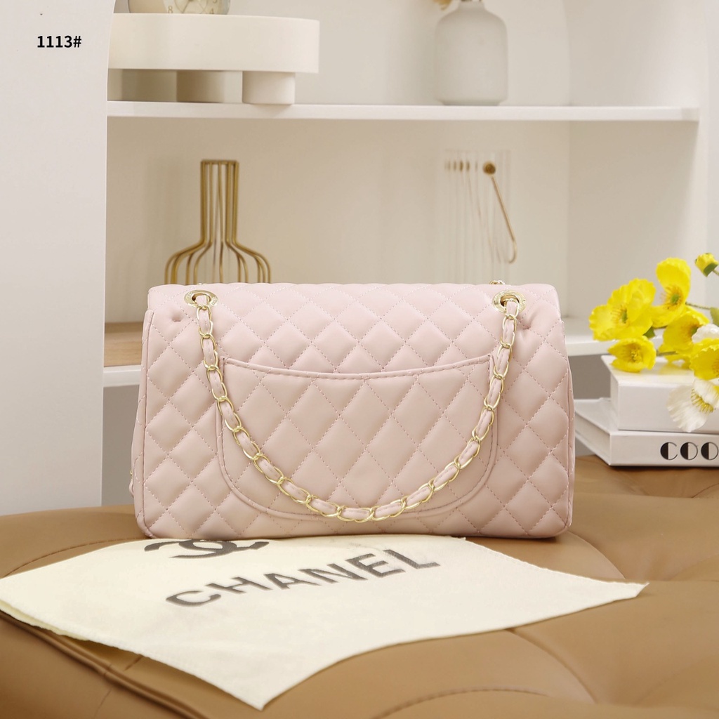 CH Classic Double Flap Large Lamsbkin Gold Hardware 1113