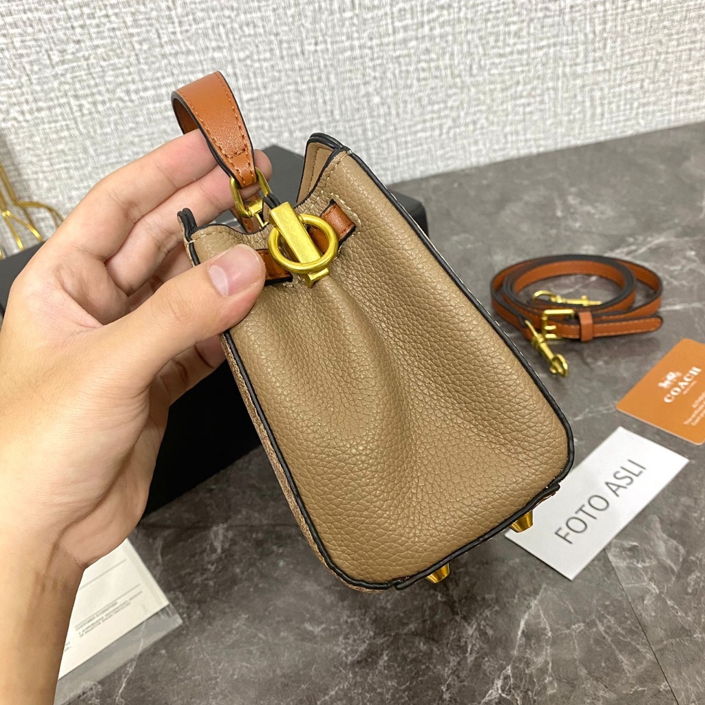 Co@ch Mini Lane Top Handle Bag 9601 (FreeKantongKain+BubbleWrap)