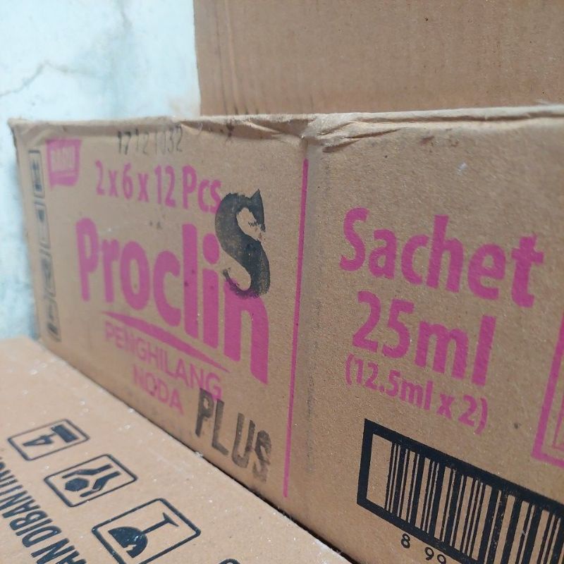 Proclin warna Sachet 1 dus ( 2 x 6 Pack x 12 Pcs)