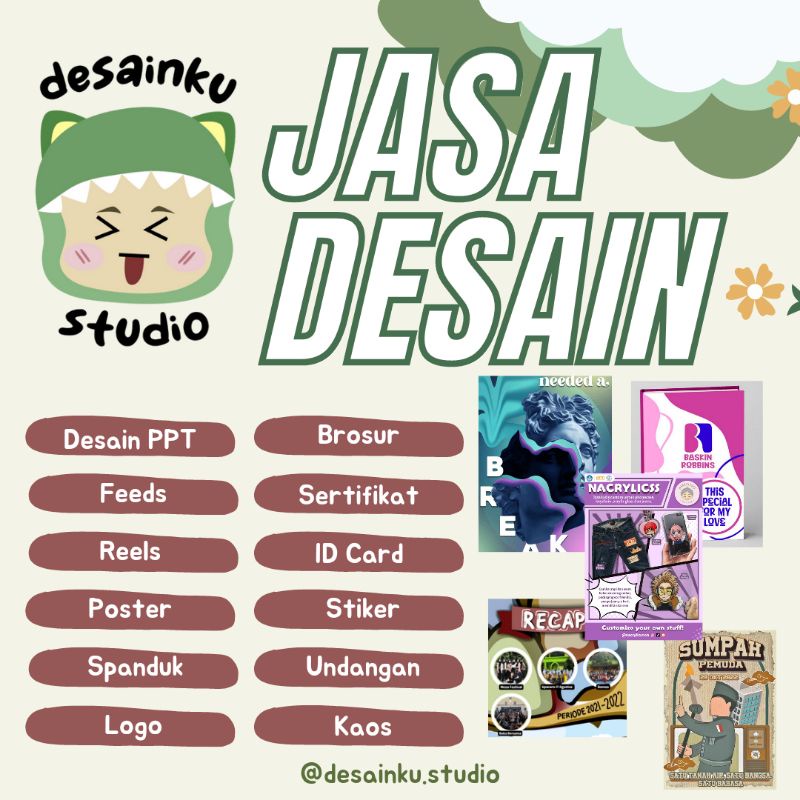 Desainku Studio - Jasa Desain/Jasa Desain Grafis - Desain poster, PPT, feeds, reels, undangan