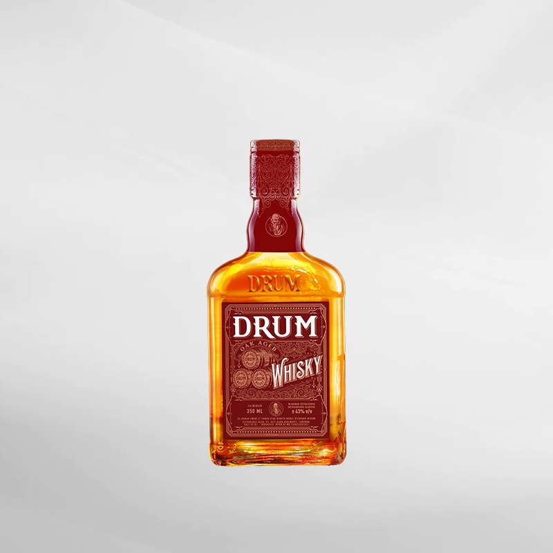 Drum Whisky RED 350Ml ( Original &amp; Resmi By Vinyard )