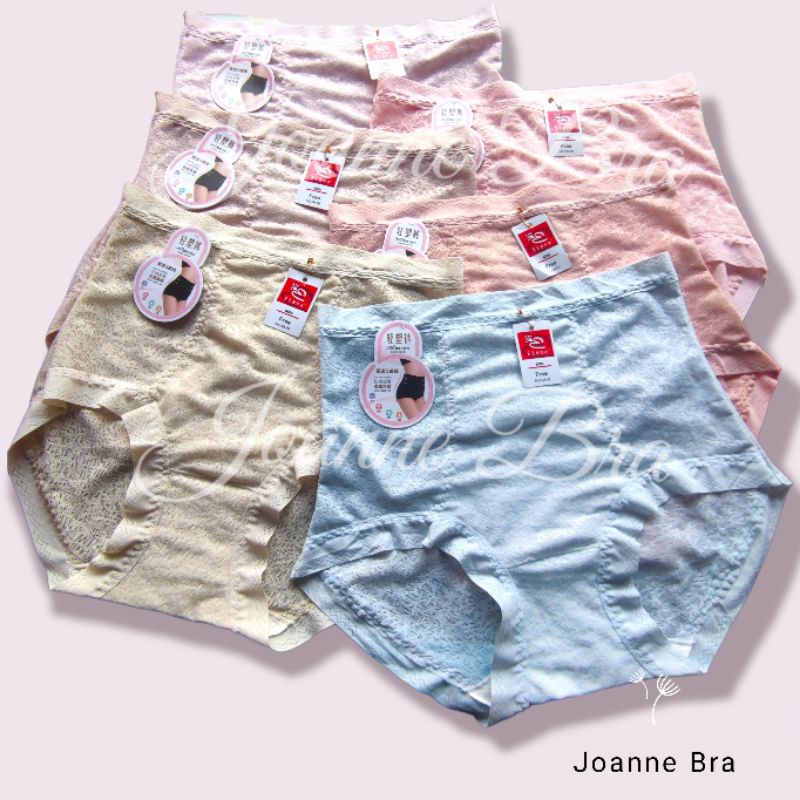 Elena Celana Dalam Wanita Highwaist E 9419 Fit bb 70kg - Katun & Nilon Lembut Nyaman CD Wanita Pisak