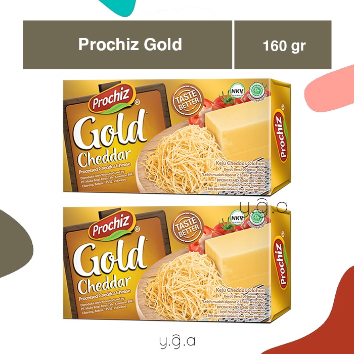 

Keju Prochiz Gold Cheddar 160gr