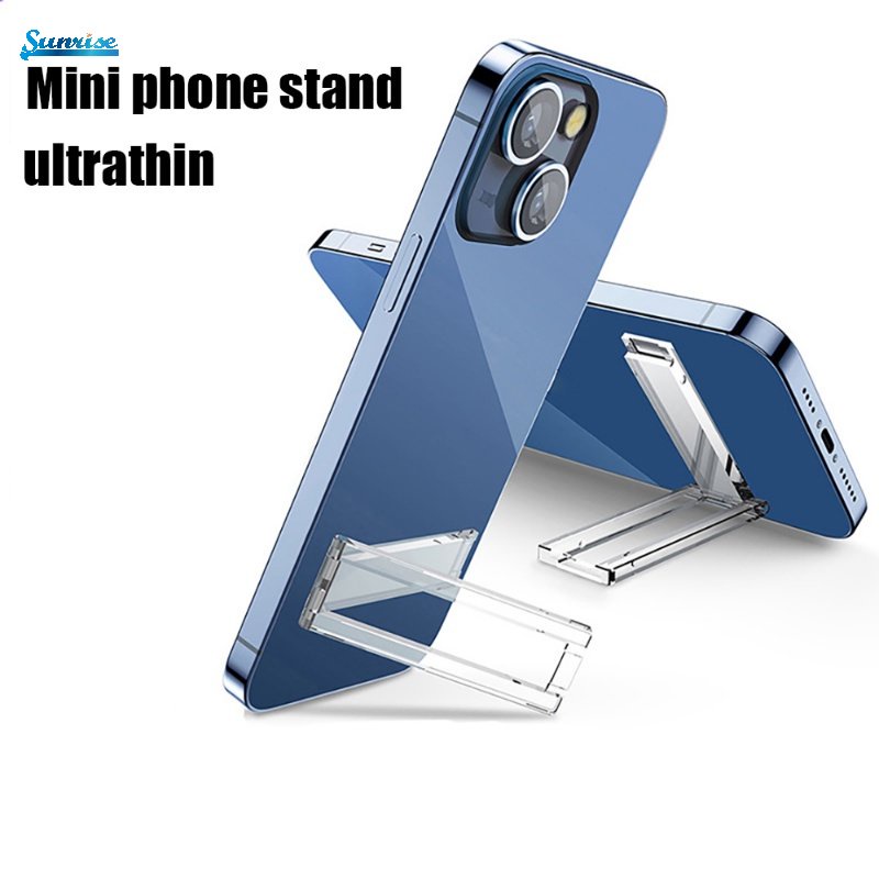 Bracket Lipat Mini Portable Transparan Holder Handphone