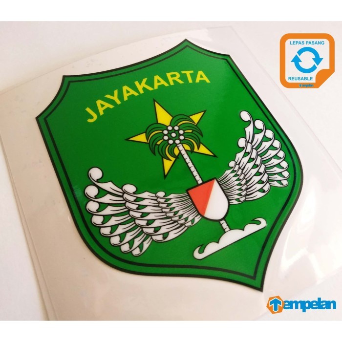STIKER LEPAS PASANG PREMIUM KODAM JAYA (TEMPEL DALAM KACA/WIND SHIELD)