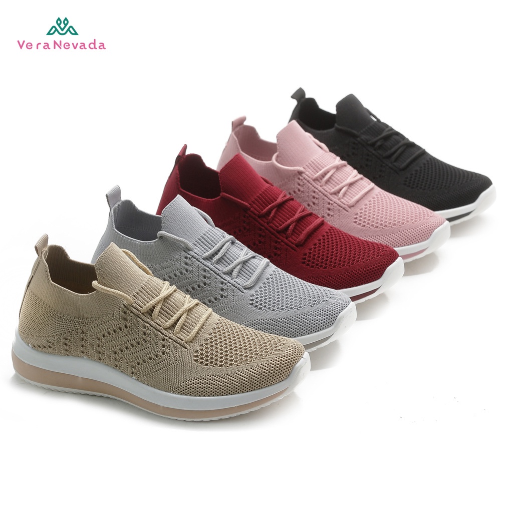 Ivony Seivona - VL05 Vera Nevada Sepatu FlyKnit Sneakers Wanita Shoes