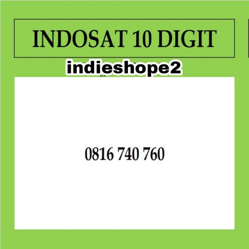 Nomor Indosat 10 Digit 4G LTE Kartu Perdana Im3 Ooredoo