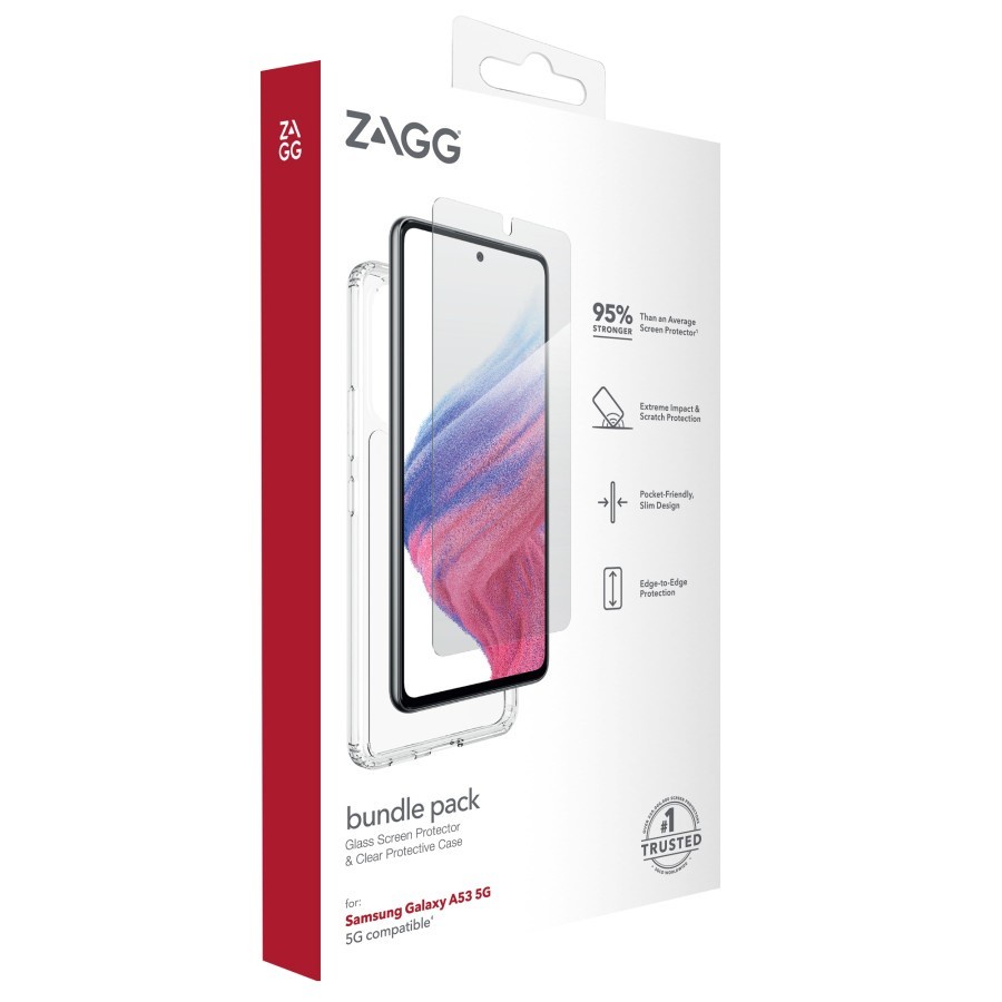 Combo Case Samsung Galaxy A53 A73 5G - ZAGG Tempered Glass
