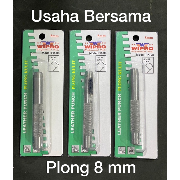 

Plong Kulit 8 mm WIPRO Alat Pembolong Gasket Kulit 8mm Punch Leather