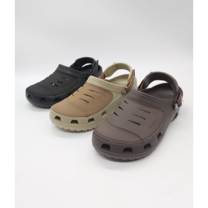 Sandal Crocs Yukon Leather pria/sandal Crocs Yukon Leather / Yukon