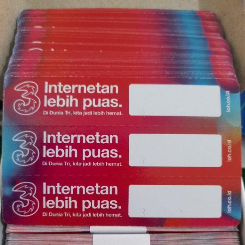 

Voucher Kosong/Zero tri 3 in 1