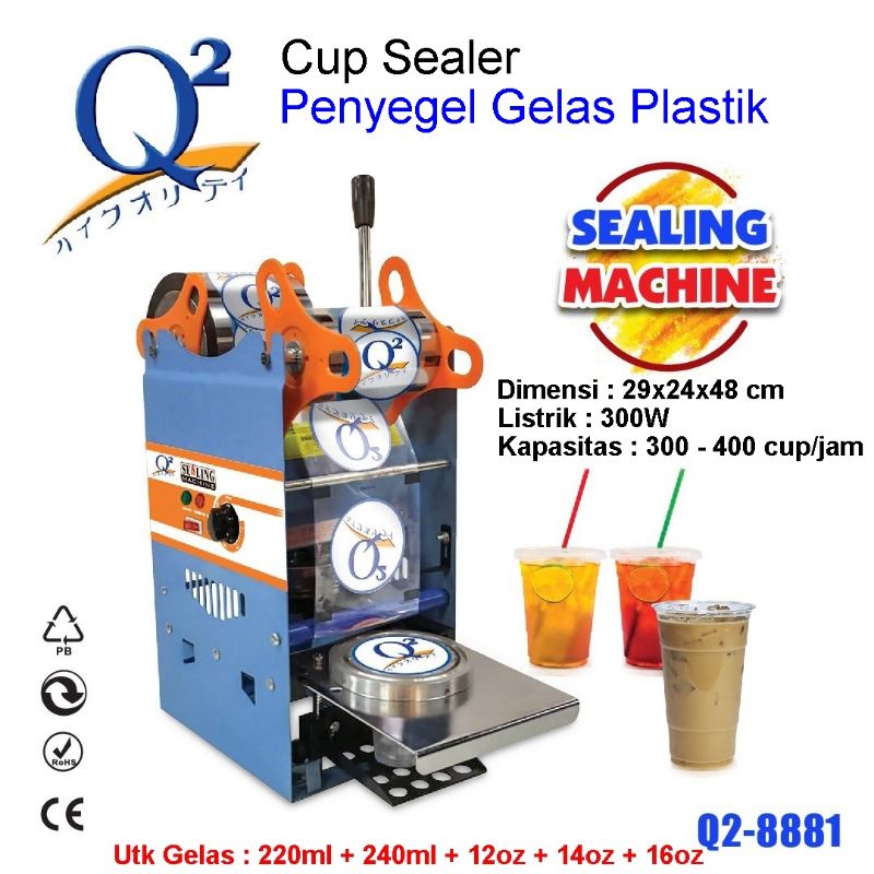 Jual Mesin Cup Sealer Press Gelas Plastik Manual Sealing Machine Q2 8881 Q2 8881 Shopee 1293