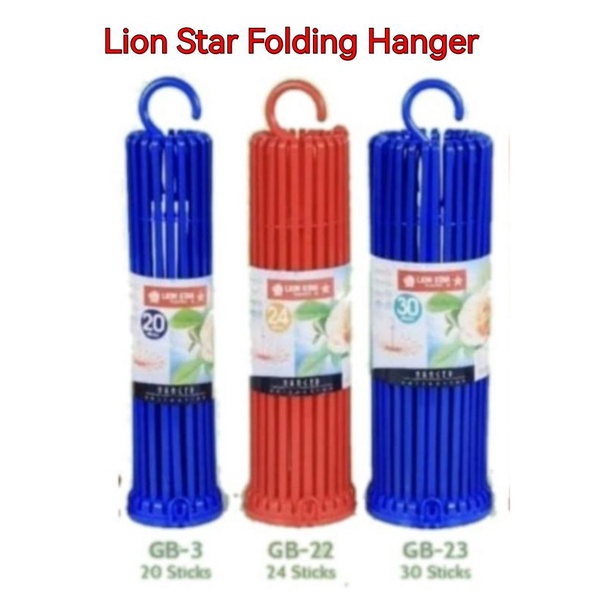 Lion Star Folding Lipat Hanger Jemuran Bayi 20 24 30 Stick