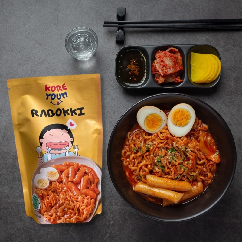 

Paket Koreyoum Rabokki / makanan Korea halal / Topokki / Rabokki / Tteokbokki