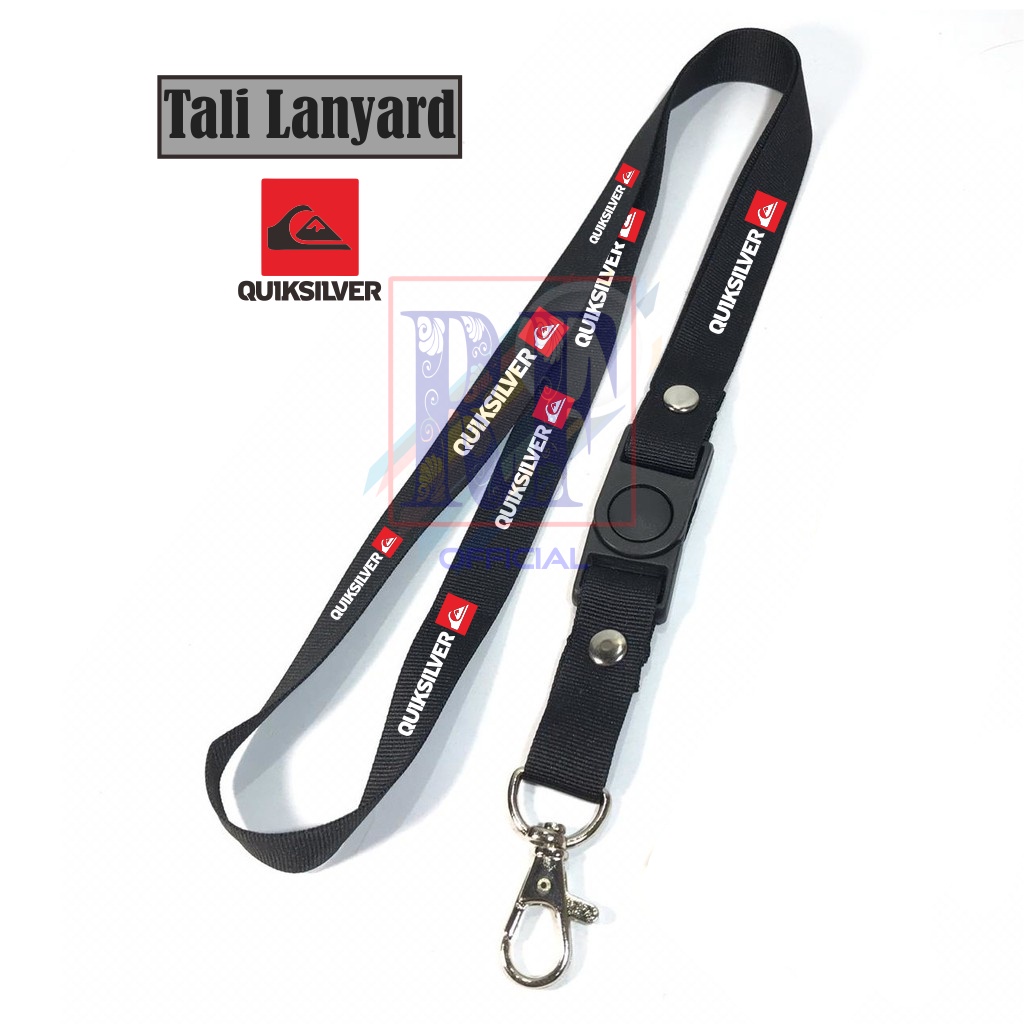 

GANTUNGAN KUNCI BRAND DISTRO QUIKSILVER TALI LANYARD GANTUNGAN LEHER ID CARD NAME TAG HP / HANDPHONE