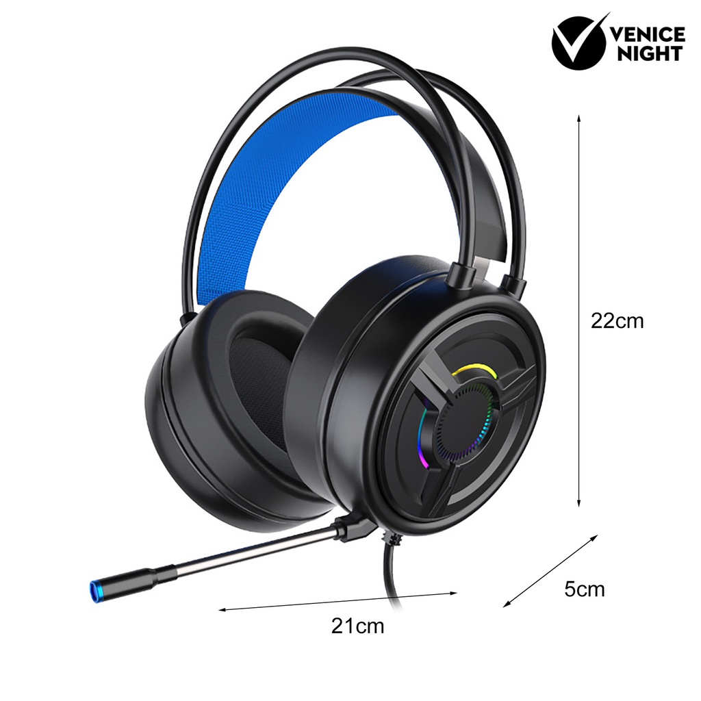 (VNEP) (Berkabel) PSH-200 Headphone Efek Suara Stereo Pengurangan Kebisingan Bentuk Telinga Kucing HI FI Head-mounted Earphone untuk Mendengarkan Musik