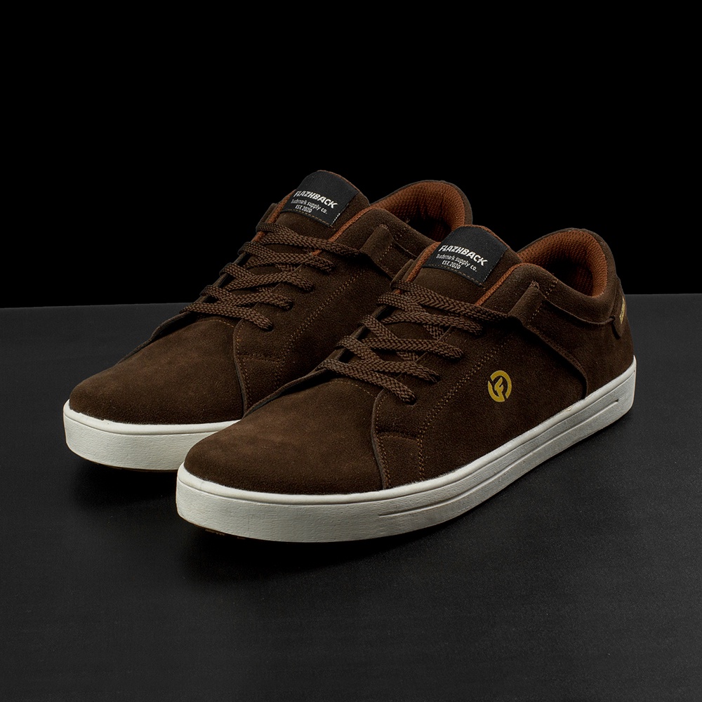 VEGARD BROWN |ManNeedMe x FLAZHBACK| Sepatu Sneakers Pria Casual Shoes ORIGINAL