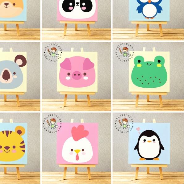 

DIY PAINT BY NUMBER KANVAS 20X20 - pinguin
