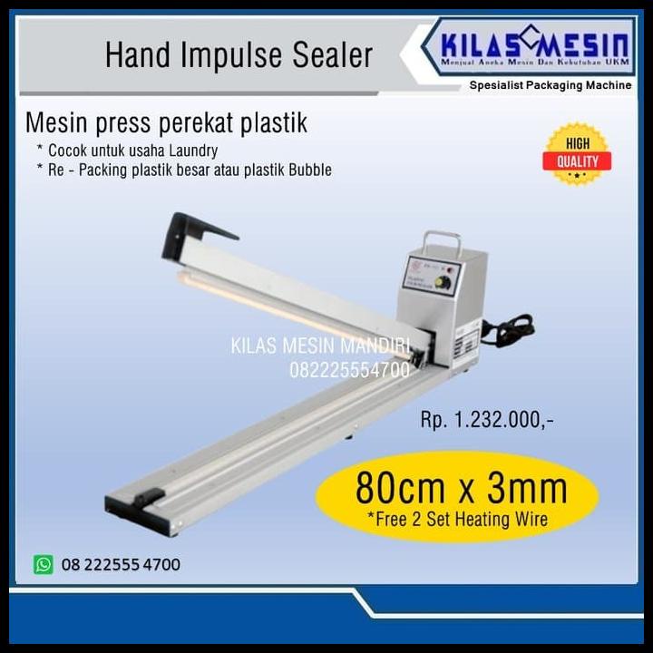 Promo Hand Sealer Hualian Fs-800H Mesin Press Perekat Plastik Laundry