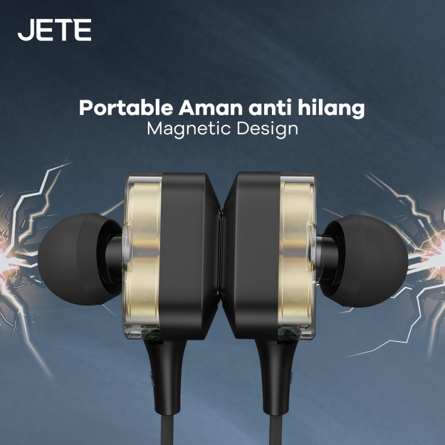 JETE 10 Pro Earphone Bluetooth Sport Extra Bass IPX4