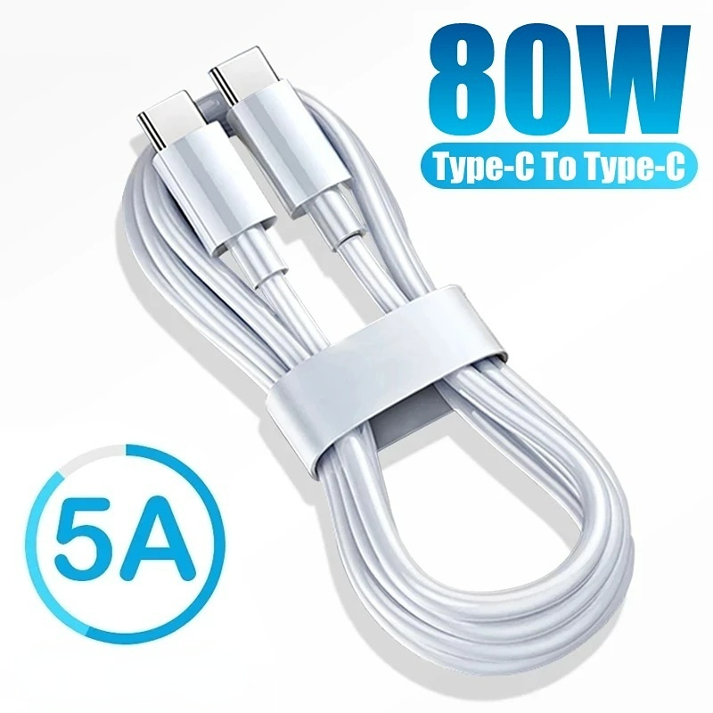 Kabel Data / Fast Charging Tipe c Kepala Ganda 5A 80w