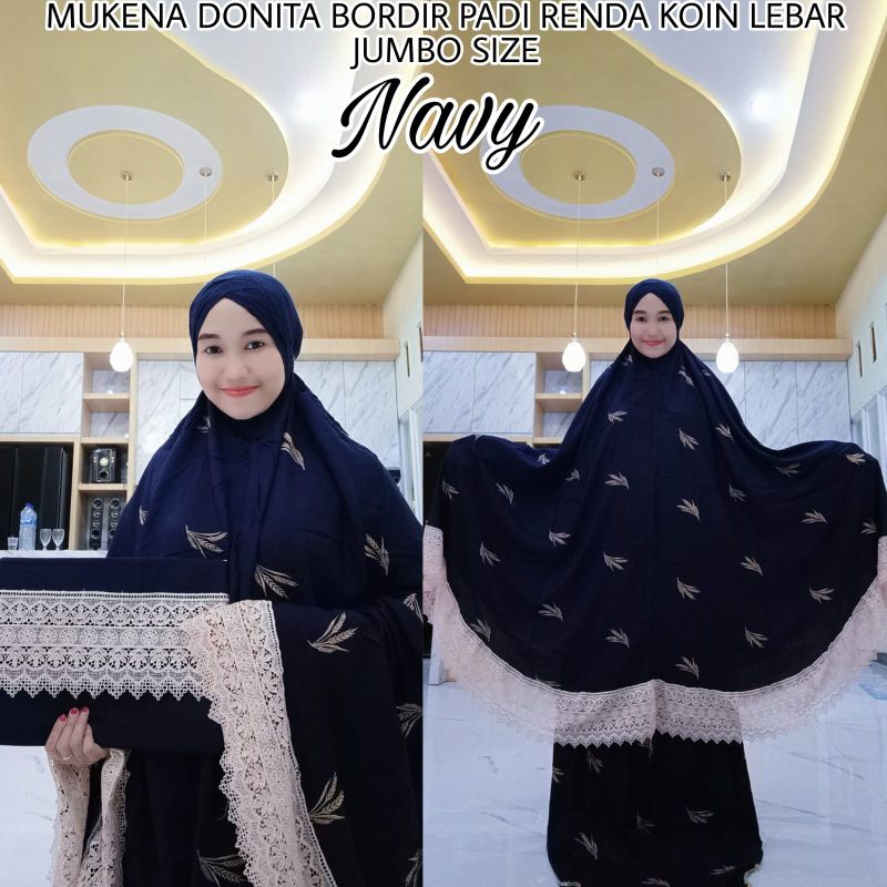 Mukena Donita setelan renda mewah adem