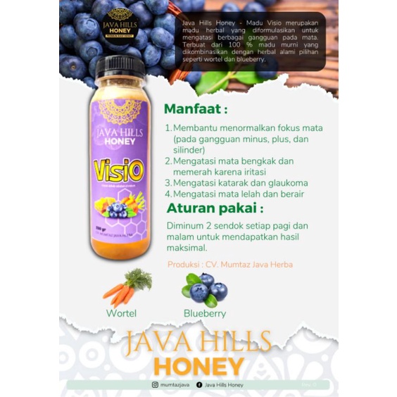 

Madu Visio Java hills honey