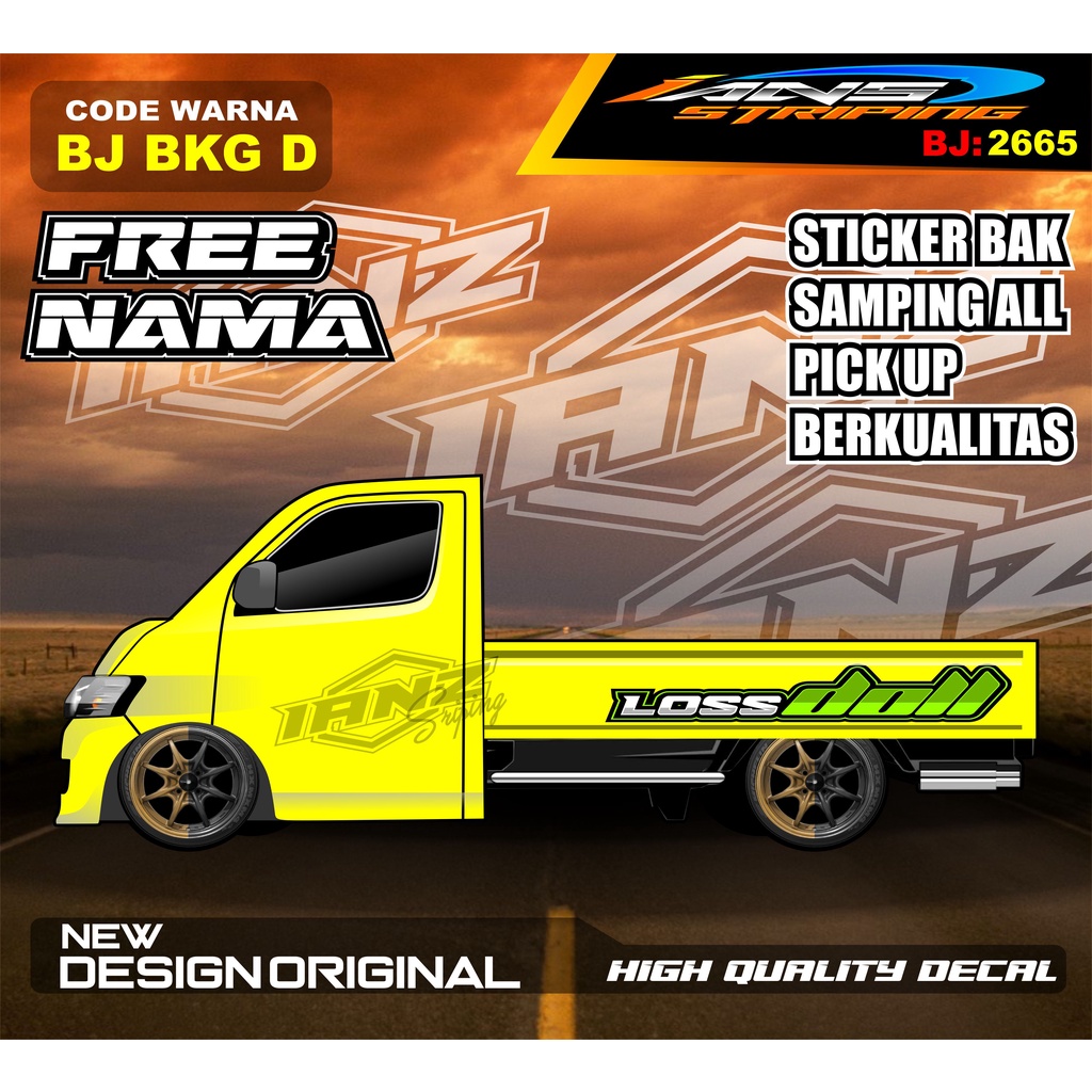 STICKER TULISAN BAK SAMPING  GRANMAX PICK UP / STICKER BAK SAMPING GRANMAX / DECAL STICKER GRANMAX PICK UP