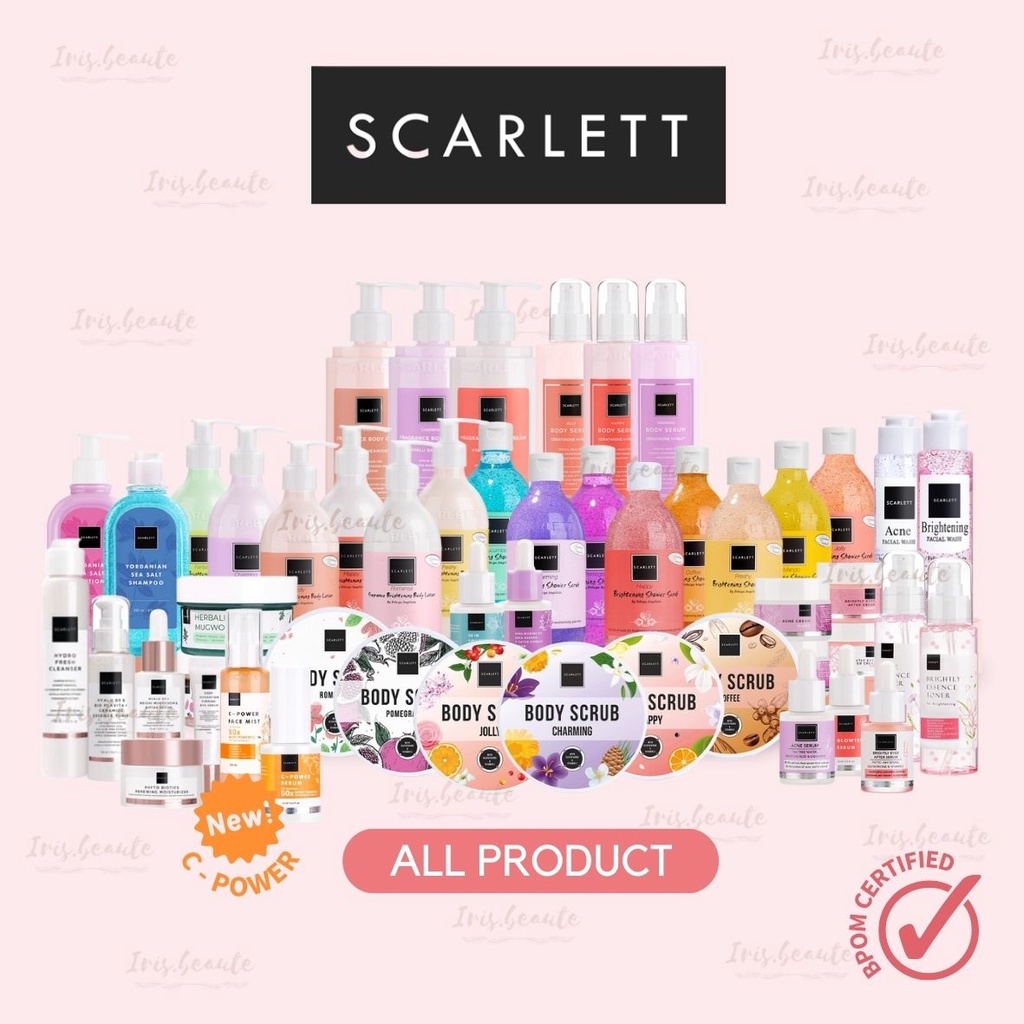 SCARLETT WHITENING Acne Serum / Brightly Ever After Serum / Glowtening Serum Wajah